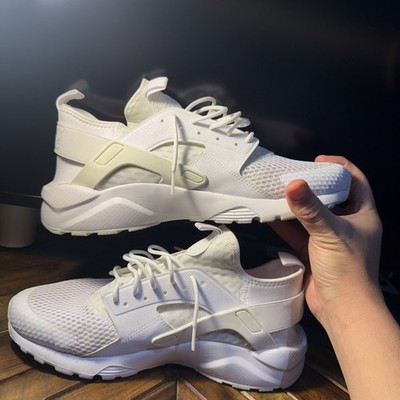 Nike Air Huarache Shoes Triple White Athletic Sneakers 318429-111 Men s Size 11