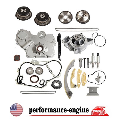 GM Ecotec 2.2L 2.4L Timing Chain Kit VCT Selenoid Actuator Water Pump Oil Pump