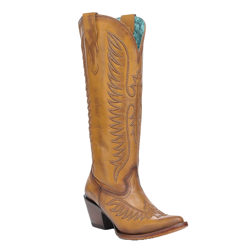 る〜か　ブラウン Brown Knee High Western Boots for Women for sale | eBay