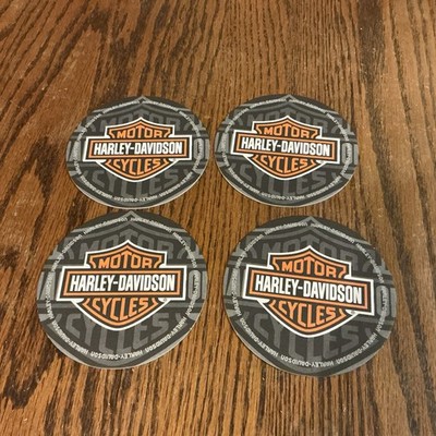 Lot/4 Miller Genuine Draft/Harley Davidson Beer Coasters,unused stored condition