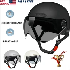 Vintage Motorcycle Half Helmet Retro Cruiser Scooter Open Face Bike Helmet Men