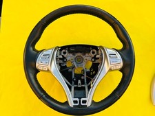 2017-2018 Nissan Altima Steering Wheel W Cruise Black Leather Oem