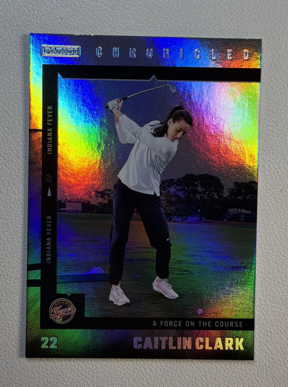 Caitlin Clark 2025 Panini Chronicled Hologram #54 Indiana Fever