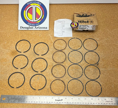 Piston Ring Set for Tu-Flo 501 Air Compressor. DRS-4312G-STD Ref.# Bendix 106105