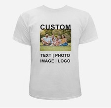 Custom Personalized T Shirt Print Your Logo Photo Text Custom Made Shirt Tee