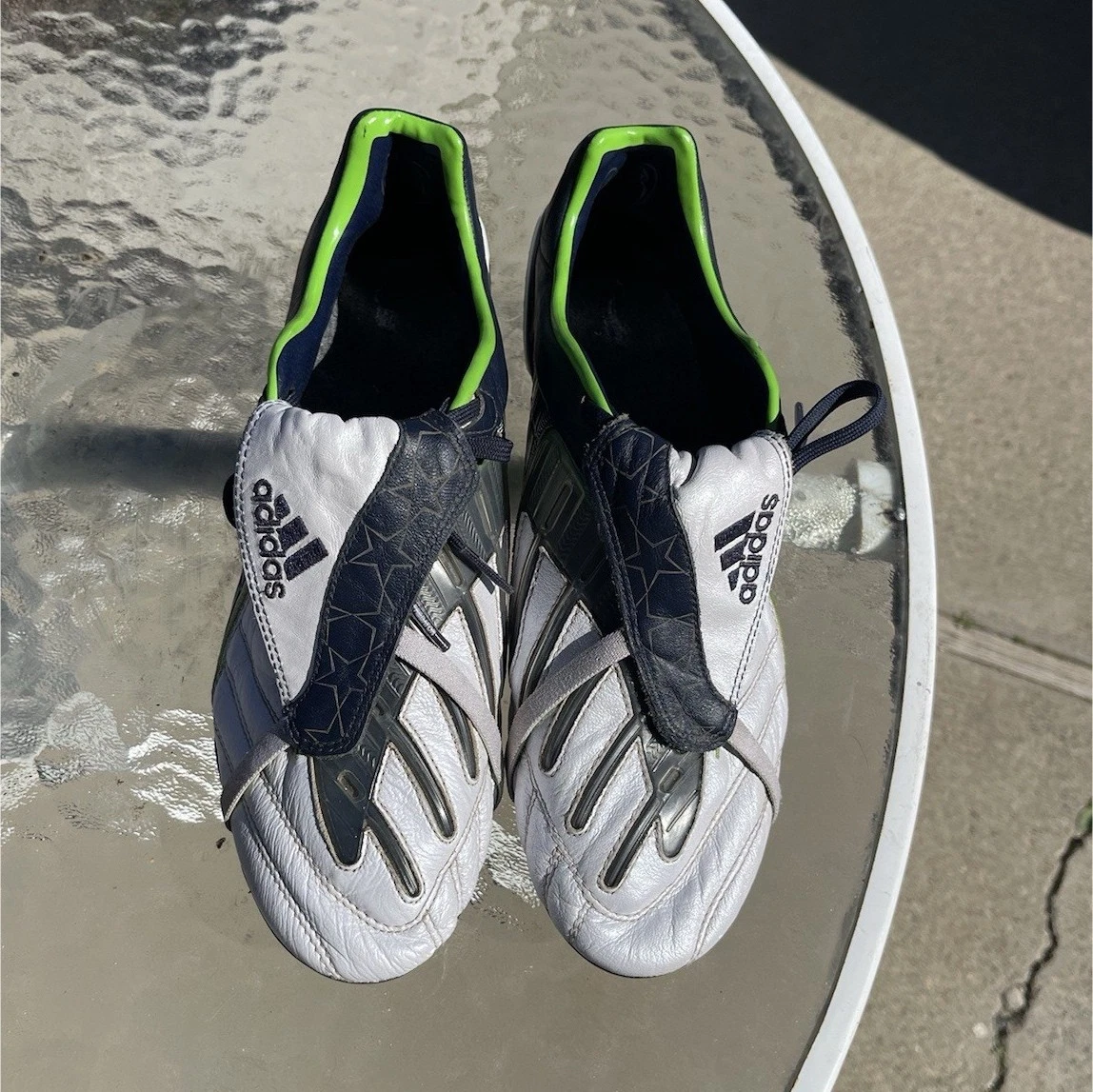 adidas Medium Width (D, M) Blue Football Shoes & Cleats for  display picture 3
