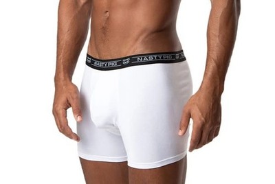 NASTY PIG LAUNCH BOXER BRIEF WHITE XX-LARGE
