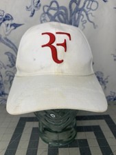 Cappello Berretto Roger Federer RF Uniqlo Bianco/Rosso Regolabile Tennis Giappone