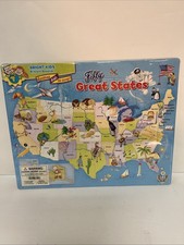 Bright Kids  Great States  USA Map Puzzle   New Sealed   Educational Geography