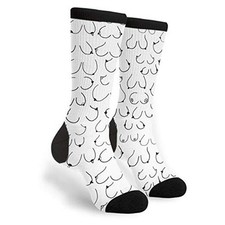 Unisex Fun Novelty Crazy Crew Socks Dress Socks
