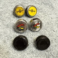 3 pairs of Vintage Toe Strap End Buttons -CAMPAGNOLO, Cinelli, Specialized [ssg]