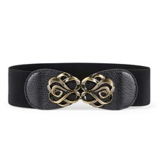 Women Stretchy Belts for Dresses Wide Elastic Waist Belts