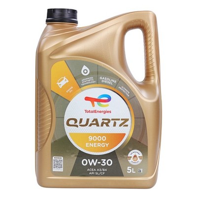 TotalEnergies Quartz 9000 Energy 0W-30 Premium Full Synthetic Motor Oil - 5