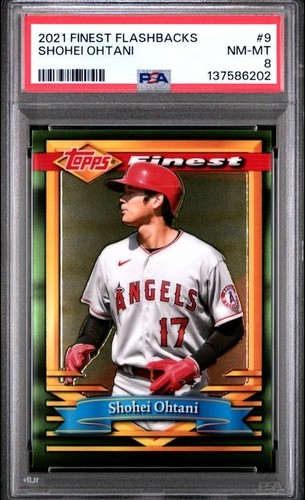 2021 Finest Flashbacks SHOHEI OHTANI 9 PSA 8 NM MINT