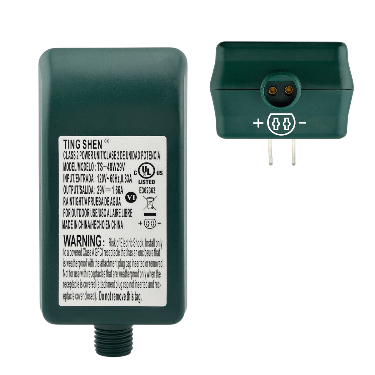 Ting Shen TS-48W29V LED Transformer DC 29V 1.66A Power Adapter for