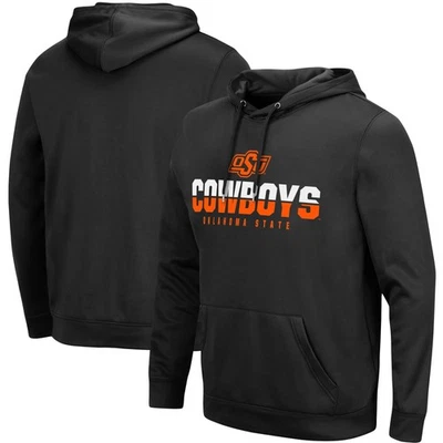 Men's Colosseum Black Oklahoma State Cowboys Lantern Pullover Hoodie - Image 1 of 3