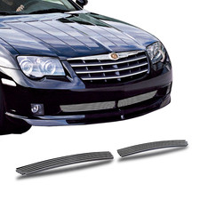 Fits 2004-2008 Chrysler Crossfire Bumper Aluminum Chrome Billet Grille Insert