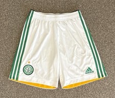 Celtic FC 2020/21 Adidas Home Kit Shorts, Small, Excellent Condition