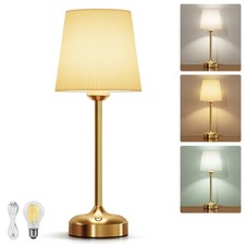 Cordless Table Lamp Gold Rechargeable 5000Mah Battery Operated LED Desk Lamp