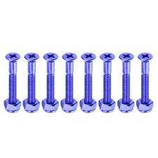 Skateboard Mounting Hardware 1.25, 8pcs Carbon Steel Skateboard Screw...