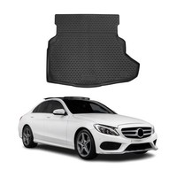 Kofferraummatte Kofferraumwanne FüR Mercedes C Klasse W205 2014-2021 Gummi TPE