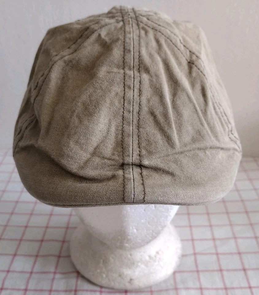Levis Newsboy Cabbie Flat Cap Hat Beige Size S/M Mens - Image 2 of 4