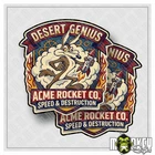 Wile E Coyote ACME Rocket Co Vintage Retro Stickers Set of 2 Old School USA