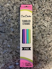 Char Charms Tumbler Straws 6 Pack Fits 40 oz Tumblers