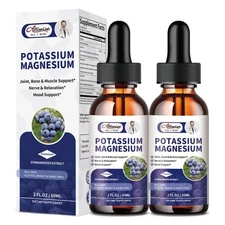 Alliwise Potassium Magnesium Liquid Supplement 2 Pack – Calm & Energy Support
