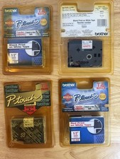 Brother P-Touch Laminated Label Tape TZe-231 12mm 1/2" - 4-Pack Various 1 Open