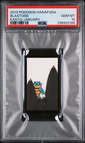 2013 POKEMON HANAFUDA KANTO JANUARY BLASTOISE PSA 10