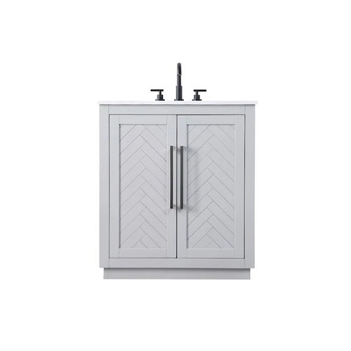 Elegant Kitchen/Bath Chase 30" Bathroom Vanity, Grey - VF29030GR - Picture 1 of 1