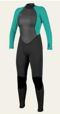 O'NEILL Women's 3/2 REACTOR BZ Wetsuit - BLK/LIGHT AQUA - Size 8 - NWT