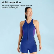 Women 2mm Neoprene Wetsuit For Diving Shorty Suit TIHK