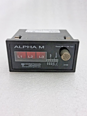Horstmann Alpha M Kurzschluss Fehleranzeiger Relais 400-1000A CT betrieben