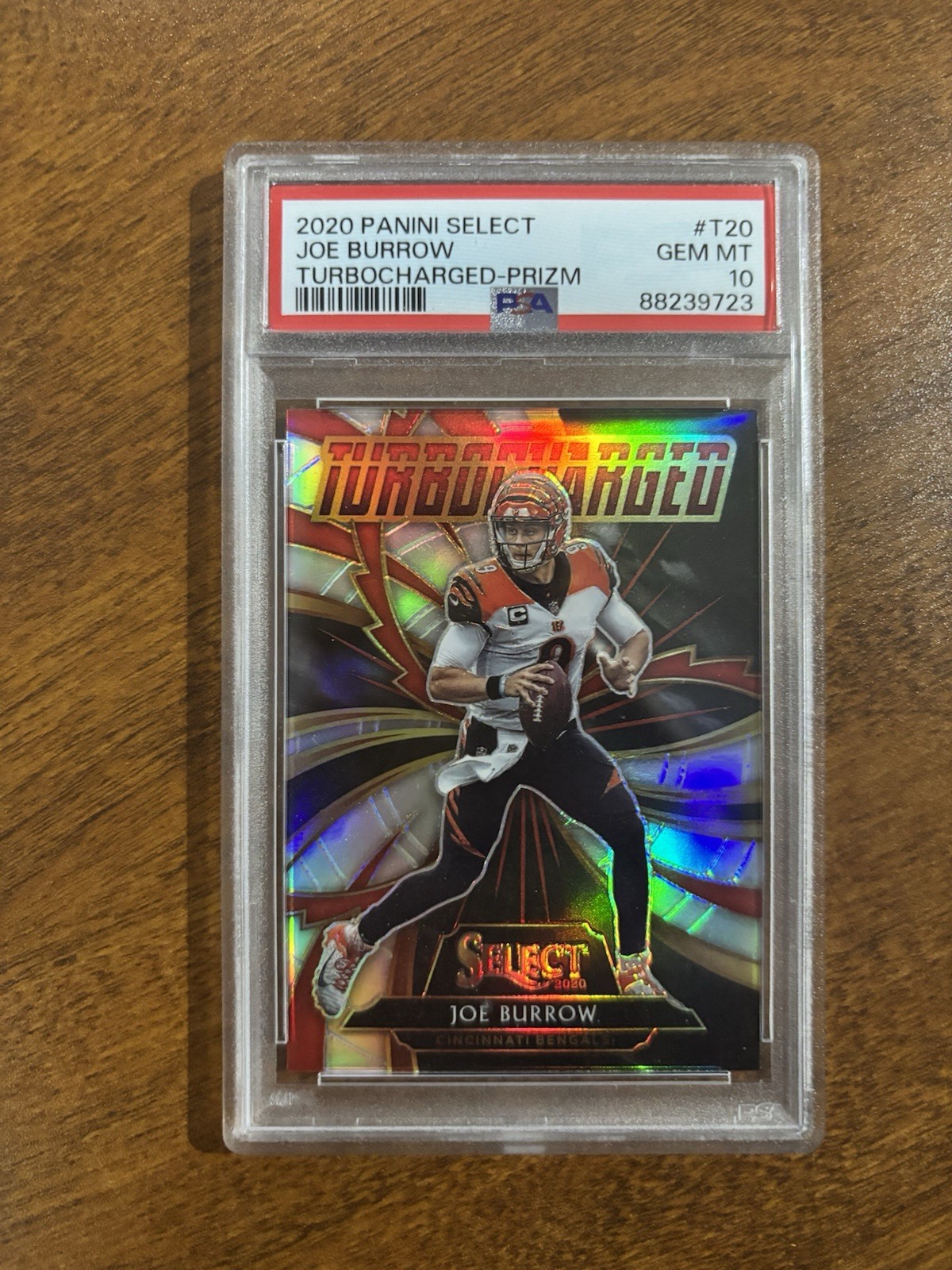 Joe Burrow Panini Select Turbocharged #T20 Prizm