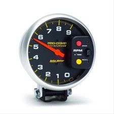 Autometer Pro-comp Memory Tachometer 0-9000 5 Dia Black Face 6809