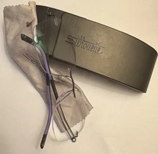 SILHOUETTE SPX 4434 40 6065 PURPLE GUNMET AUTHENTIC FRAMES SUNGLASSES 53-17