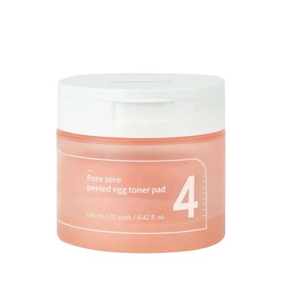 Numbuzin No.4 Pore Zero Peeled Egg Toner Pad 190ml/70pcs