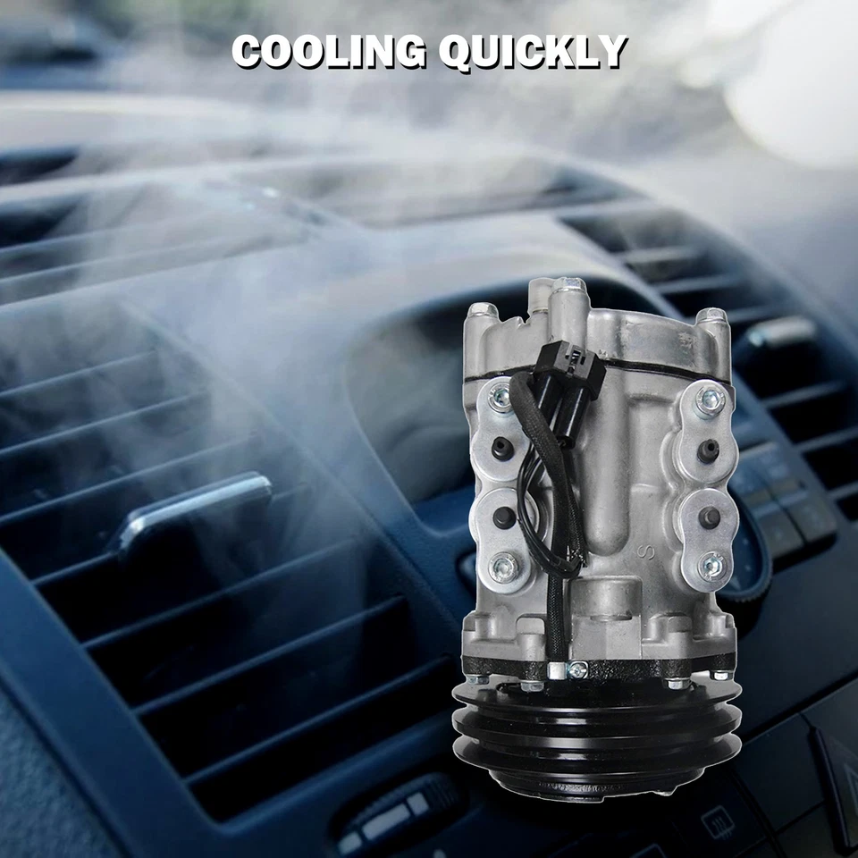 A/C Compressor 4 Cyl For 1981-1983 Dodge Aries Plymouth Reliant 98629SXQR 2.6L - Image 4 of 4