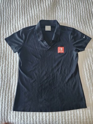 Nintendo Employee Black Red Switch Logo Polo Shirt. Size Womens Small