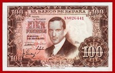 aUNC/XF+, 100 Pesetas, 1953   Romero de Torres   Serie A
