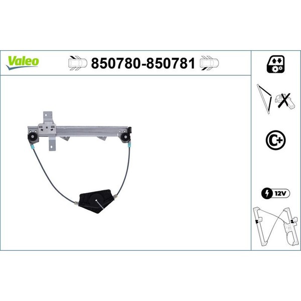 Valeo 850781 Fensterheber FüR Peugeot 407 6D 6E-image