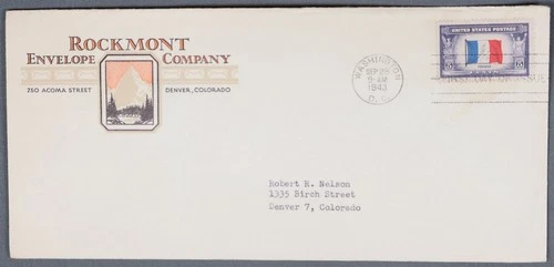 MayfairStamps US FDC 1943 Washington DC France Occupied Nation Patriotic First D