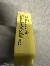 🟡 Cendrier Publicitaire Vintage Le Mandarin – Céramique Jaune – Années 50/60