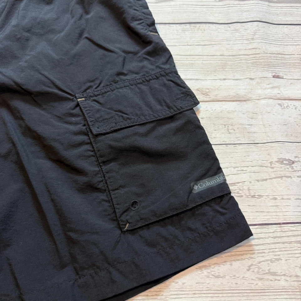 Pantalones Cortos Columbia Vertex Elastizados Bolsillo Forro Senderismo Aire Libre Negros Para Hombre Talla M Foto 3 de 4