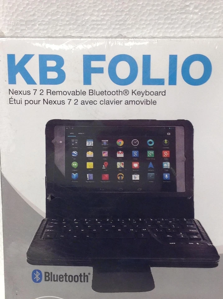 Totally Tablet KB Folio 2 Removable Bluetooth Keyboard W/Case For Google Nexus 7 - Image 3 of 4