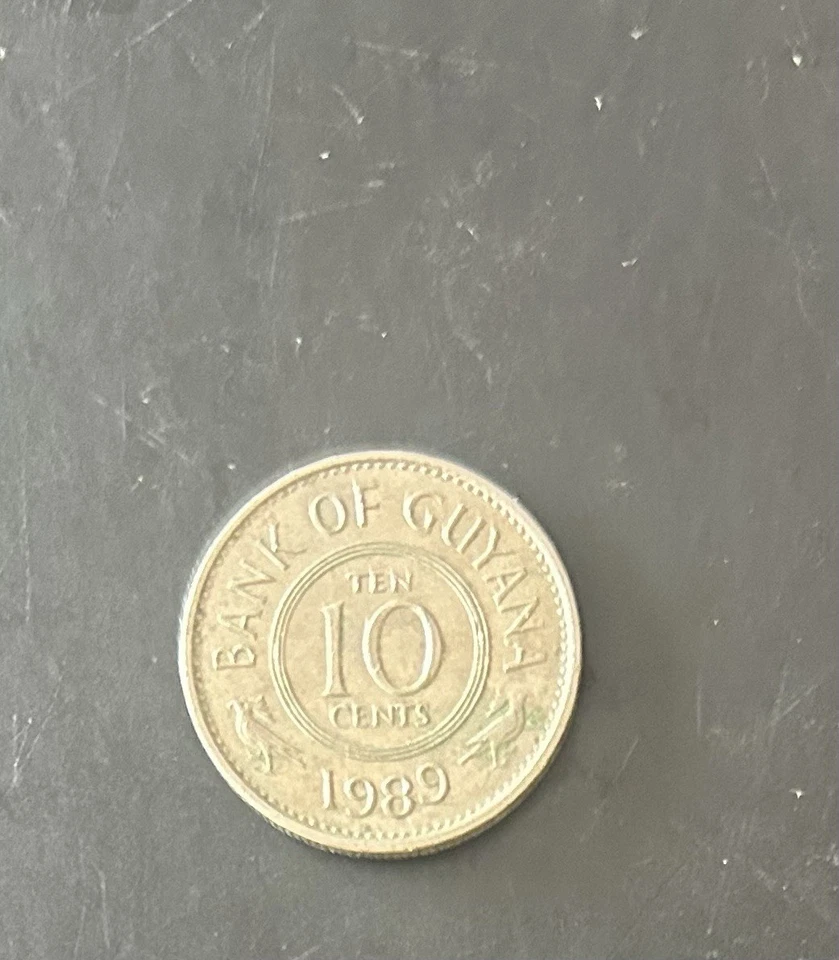 1989 10 Cents Guyana 🇬🇾 - Image 1 of 2