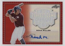 2020 Leaf Perfect Game National Showcase Red Rainbow 1/1 Noah Miller Auto g2u
