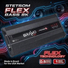 STETSOM BRAVO BASS FLEX 8K 0.5  1OHM Mono Class D  SAME DAY SHIPPING FROM USA 